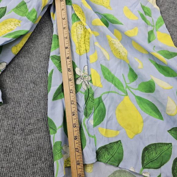 Maeve Strapless Jumpsuit Womens 2 Lemon Grove Wide Leg Summer Cropped Vacation - Picture 5 of 8